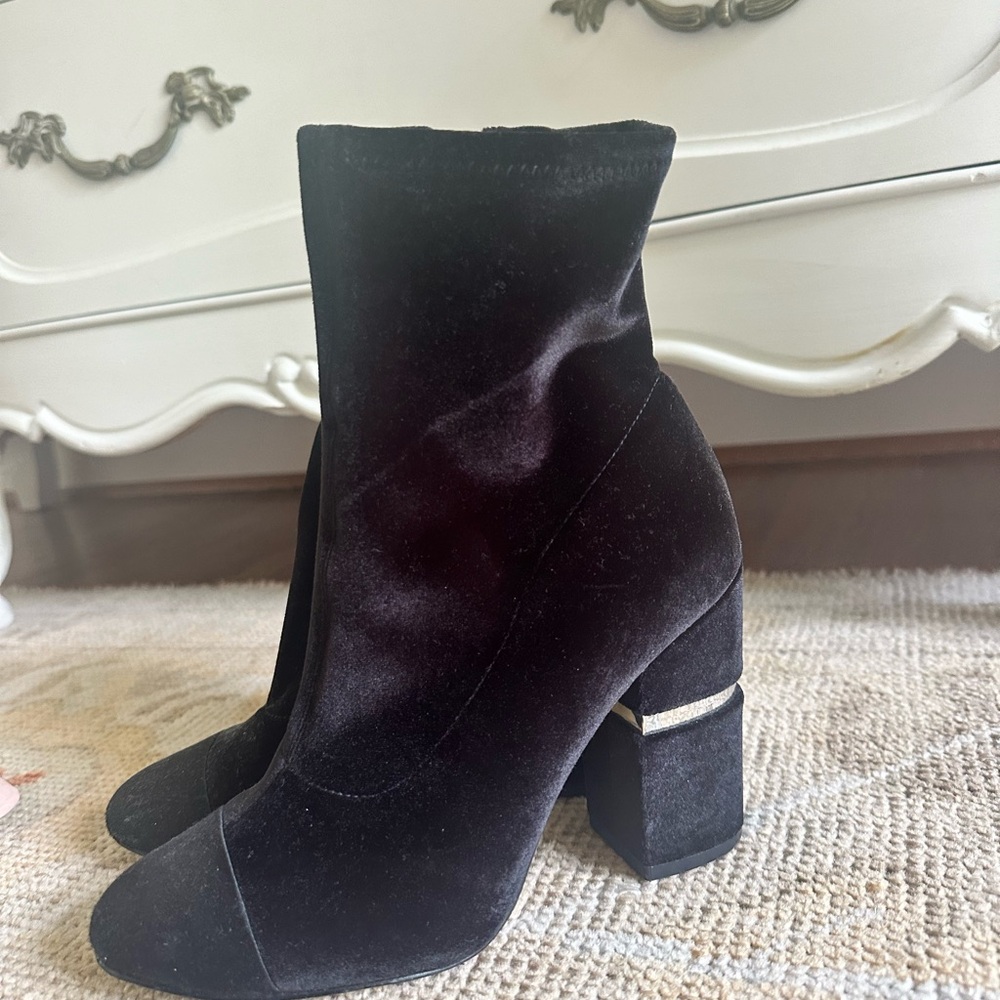 Marc Fisher Velour Sock Boot